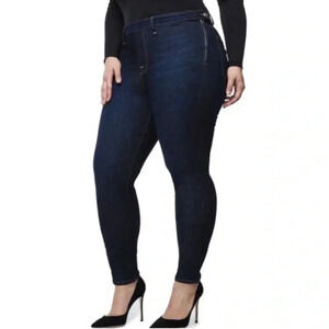 Good American High Waisted Side Zip Skinny Jeans Denim Plus Size Size 24 NWT